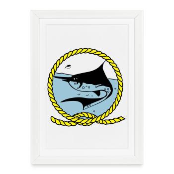 Leawaka Haria logo - Framed poster (27 × 37 cm) - white - Front