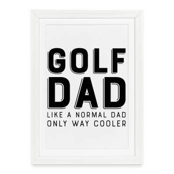 le golf - Affiche encadrée (27 × 37 cm) - blanc - Devant