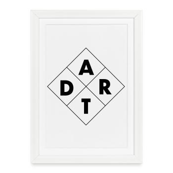 Dart Sport - Framed poster (27 × 37 cm) - white - Front