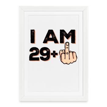Déclaration anniversaire 30 ans - Affiche encadrée (27 × 37 cm) - blanc - Devant