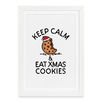 Statement Xmas Weihnachten - Gerahmtes Poster (27 × 37 cm) - Weiß - Vorne