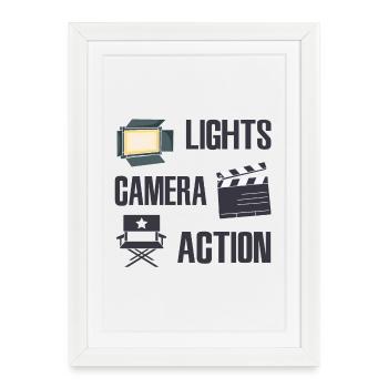Producteur vidéo - Affiche encadrée (27 × 37 cm) - blanc - Devant