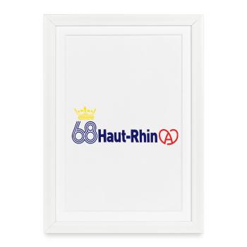 Haut-Rhin - Affiche encadrée (27 × 37 cm) - blanc - Devant