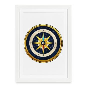 Golden Compass - Golden Compass - Framed poster (27 × 37 cm) - white - Front