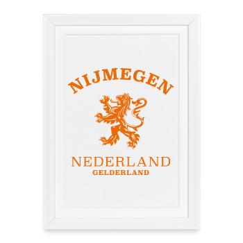 NIJMEGEN Nederland Niederlande Netherlands - Framed poster (27 × 37 cm) - white - Front