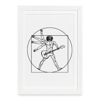 Sparvinci rock - Affiche encadrée (27 × 37 cm) - blanc - Devant
