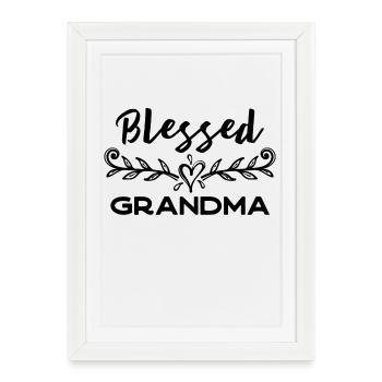 Grand-mère préférée Grand-mère Superoma Déclaration de grand-mère - Affiche encadrée (27 × 37 cm) - blanc - Devant