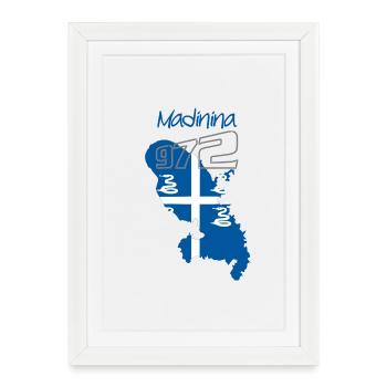 Martinique - Affiche encadrée (27 × 37 cm) - blanc - Devant