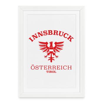 INNSBRUCK Österreich Austria - Framed poster (27 × 37 cm) - white - Front