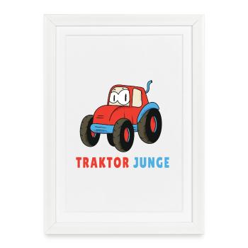 Tractor Boy - Framed poster (27 × 37 cm) - white - Front