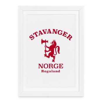 STAVANGER Norwegen Norway Norge - Framed poster (27 × 37 cm) - white - Front