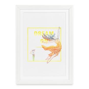 Rêve sur - Affiche encadrée (27 × 37 cm) - blanc - Devant