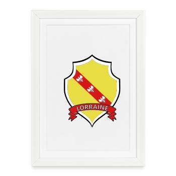 Lorraine - Affiche encadrée (27 × 37 cm) - blanc - Devant