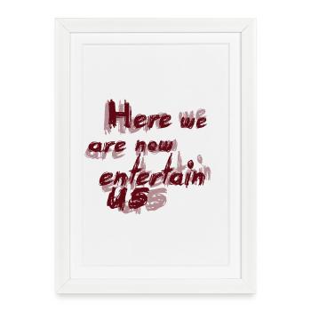 Nous y sommes maintenant - Affiche encadrée (27 × 37 cm) - blanc - Devant