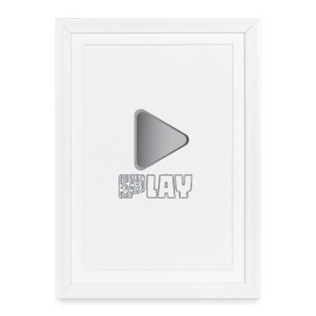 Play - Framed poster (27 × 37 cm) - white - Front
