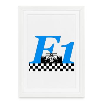 Grand prix - Affiche encadrée (27 × 37 cm) - blanc - Devant