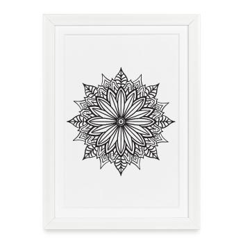 Mandala - Framed poster (27 × 37 cm) - white - Front