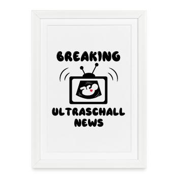 Eltern Statement Schwanger Schwangerschaft Baby - Gerahmtes Poster (27 × 37 cm) - Weiß - Vorne