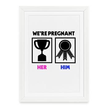 Déclaration des parents enceintes - Affiche encadrée (27 × 37 cm) - blanc - Devant