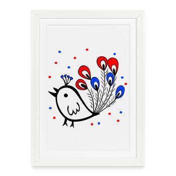 Carnaval, Carnaval, Moineau - Affiche encadrée (27 × 37 cm) - blanc - Devant