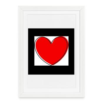 Cadeau pour la fête des mères : Idée de cadeau pour la fête des mères - Affiche encadrée (27 × 37 cm) - blanc - Devant