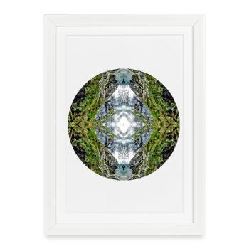 Nature Mandala New Zealand - Framed poster (27 × 37 cm) - white - Front