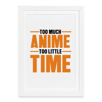 Anime Statement Asian Japanese Nerdy Manga - Framed poster (27 × 37 cm) - white - Front