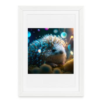 Photo macro créature 03 - Affiche encadrée (27 × 37 cm) - blanc - Devant