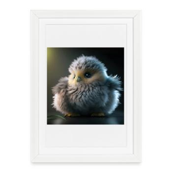 Photo macro créature 10 - Affiche encadrée (27 × 37 cm) - blanc - Devant