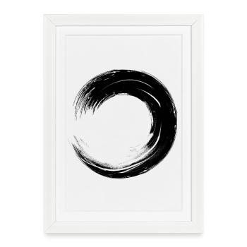 Cercles - Affiche encadrée (27 × 37 cm) - blanc - Devant