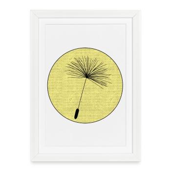 Dandelion seeds - Framed poster (27 × 37 cm) - white - Front