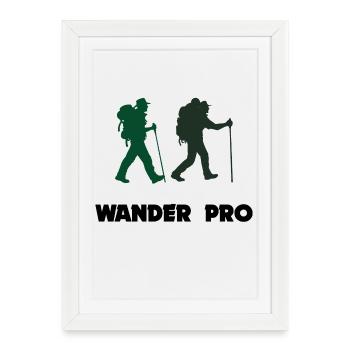Hiking Statement Mountain Peaks Via Ferrata Mountains - Framed poster (27 × 37 cm) - white - Front