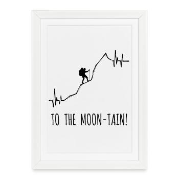Hiking Mountaineering Statement Hiker Hike - Framed poster (27 × 37 cm) - white - Front