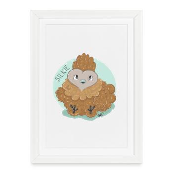 Silk Chicken Dumplings - Framed poster (27 × 37 cm) - white - Front