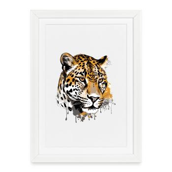 Jaguar - Framed poster (27 × 37 cm) - white - Front