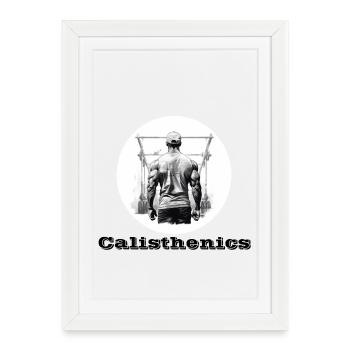 Calisthenics - Framed poster (27 × 37 cm) - white - Front