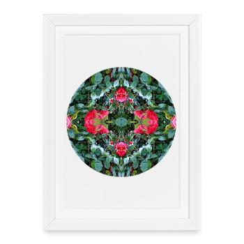Nature Mandala Été à Nbg Johannis - Affiche encadrée (27 × 37 cm) - blanc - Devant