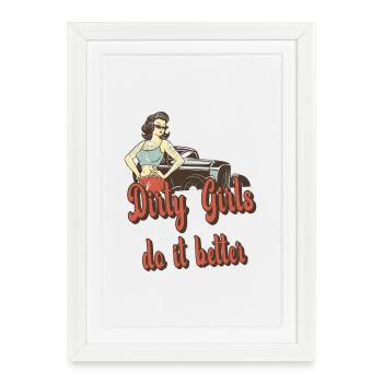 Les mauvaises filles le font mieux - Affiche encadrée (27 × 37 cm) - blanc - Devant