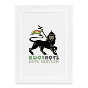 RootBoys outa Babylon - Affiche encadrée (27 × 37 cm) - blanc - Devant