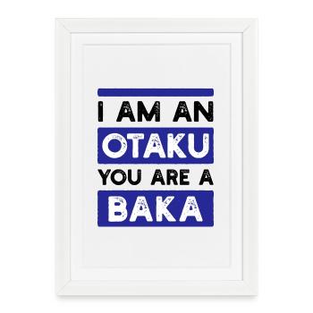 Déclaration d’anime Japon Cartoon Manga Comic - Affiche encadrée (27 × 37 cm) - blanc - Devant