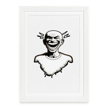 LOL 04 - Affiche encadrée (27 × 37 cm) - blanc - Devant