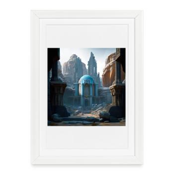 City 01 - Framed poster (27 × 37 cm) - white - Front