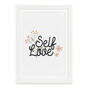 Amour de soi - Affiche encadrée (27 × 37 cm) - blanc - Devant