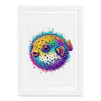 Blowfish - Affiche encadrée (27 × 37 cm) - blanc - Devant