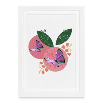 BUTTERFLY DREAMS - Affiche encadrée (27 × 37 cm) - blanc - Devant