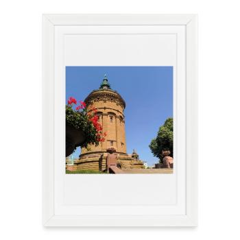 CHÂTEAU D’EAU DE MANNHEIM - Affiche encadrée (27 × 37 cm) - blanc - Devant