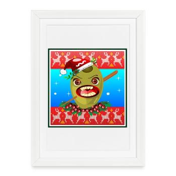 FLÉCHETTES DE NOËL - FLÉCHETTES - Affiche encadrée (27 × 37 cm) - blanc - Devant