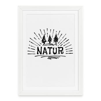 Nature Saying Camping Hikers Holiday Campsite - Framed poster (27 × 37 cm) - white - Front