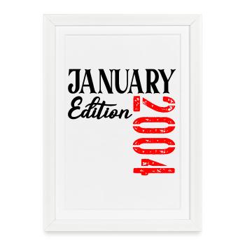23 years old, 23rd Birthday JANUARY 2014 - Framed poster (27 × 37 cm) - white - Front