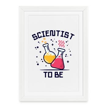 Workaholic Scientist Statement Profession Career - Framed poster (27 × 37 cm) - white - Front
